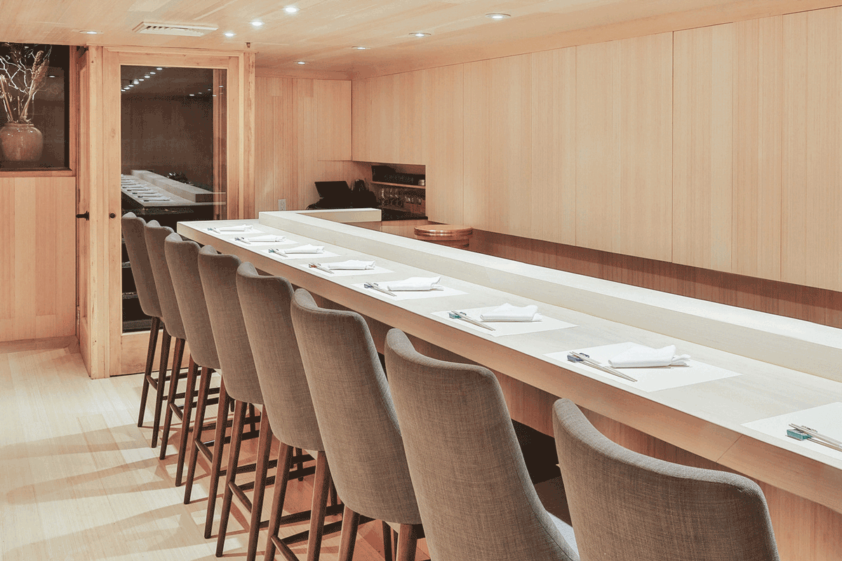 開(kāi)在紐約的壽司店 設(shè)計(jì)怎樣平衡東方和西方(圖2)