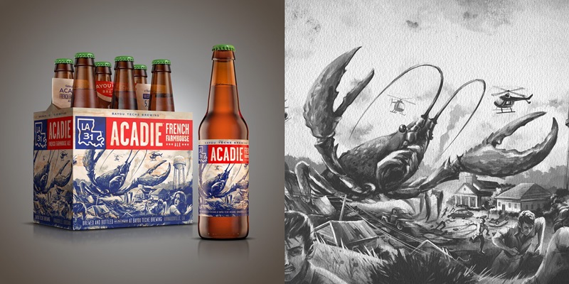 Bayou Teche Brewing的精釀啤酒包裝設(shè)計(jì)(圖3)