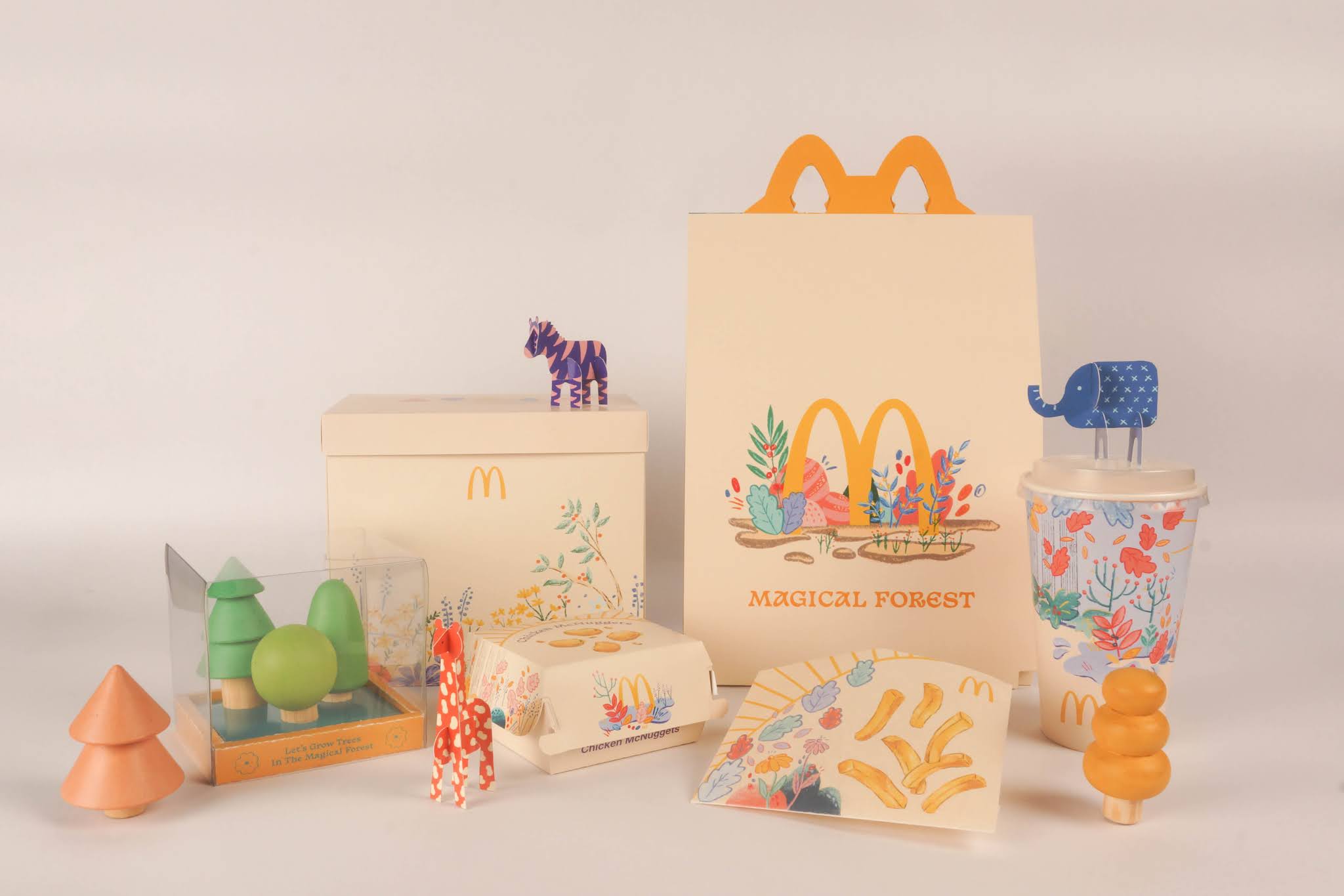 插畫食品快餐外賣包裝設(shè)計(jì)(圖1)