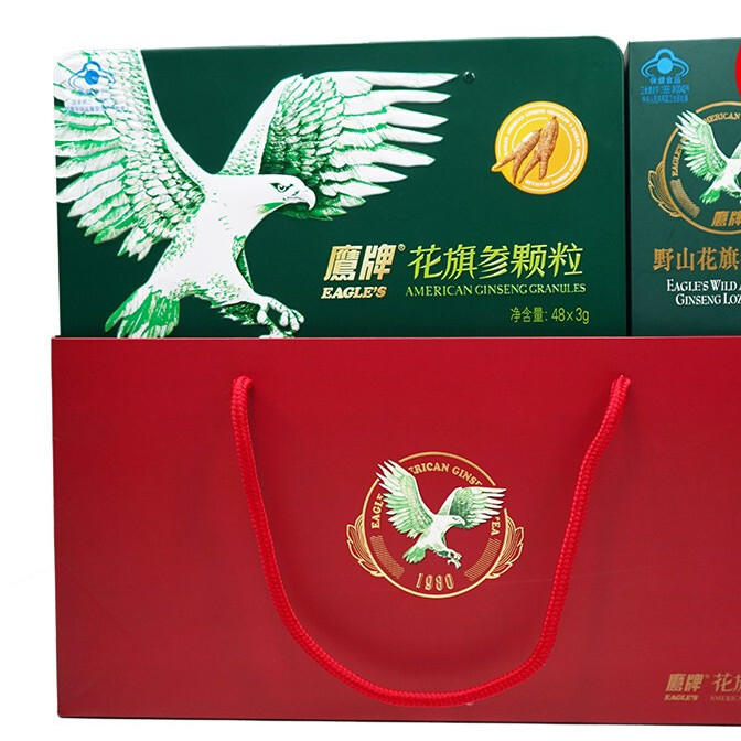 HAWKS 鷹牌 無糖花旗參茶保健產(chǎn)品包裝創(chuàng)意設計欣賞(圖3)