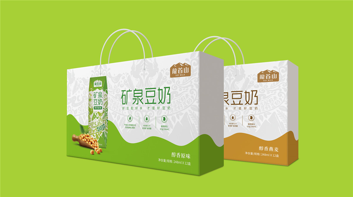 礦泉豆奶紙盒包裝設計怎么做好(圖1)