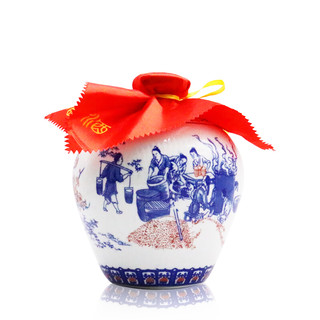 創(chuàng)意酒包裝設(shè)計(jì)瑯琊臺(tái)青花壇子濃香型白酒單瓶裝產(chǎn)品包裝設(shè)計(jì)欣賞(圖2)