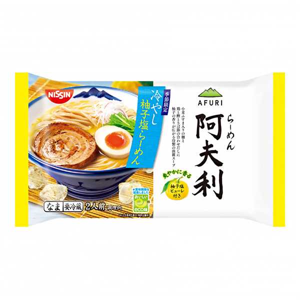 包裝設計公司推薦涼柚子鹽拉面日清食品保鮮包裝設計欣賞(圖1)