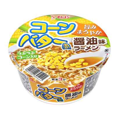 包裝設(shè)計公司推薦玉米黃油風(fēng)醬油味拉面包裝設(shè)計欣賞(圖1)