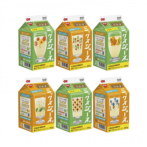 食品包裝設計欣賞混合果汁味乳酸菌加日清約克包裝設計欣賞(圖1)