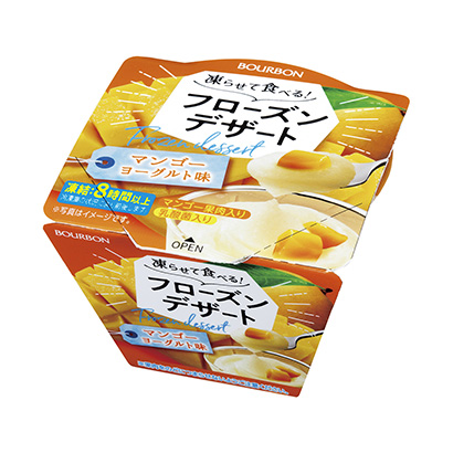 包裝設(shè)計(jì)公司推薦冷凍食用的冷凍甜點(diǎn)芒果酸奶味波旁包裝設(shè)計(jì)欣賞(圖1)