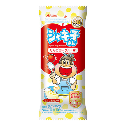 包裝設(shè)計公司推薦沙琪子蘋果酸奶味赤城乳業(yè)包裝設(shè)計欣賞(圖1)
