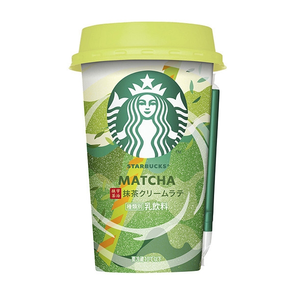 包裝設(shè)計(jì)公司推薦星巴克抹茶奶油拿鐵三得利食品國(guó)際乳相關(guān)飲料包裝設(shè)計(jì)(圖1)