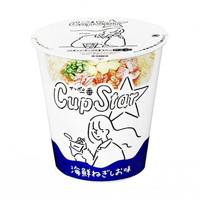 札幌第一杯明星海鮮蔥味大餅太陽約面類包裝設(shè)計(jì)(圖1)