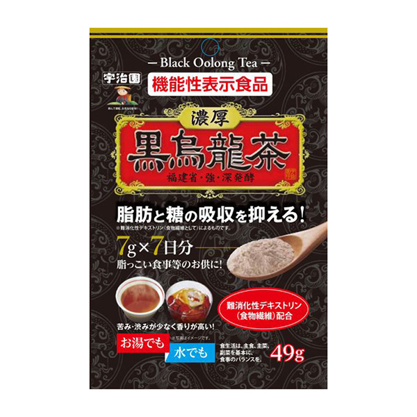 功能性表示食品濃厚黑烏龍茶宇治園健康食品包裝設(shè)計(jì)(圖1)