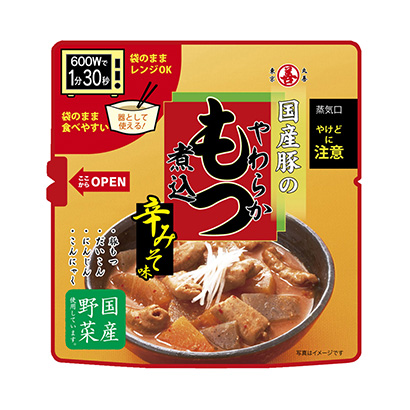 微波爐國產(chǎn)豬的柔軟燉辣味丸善家常菜類包裝設(shè)計(圖1)