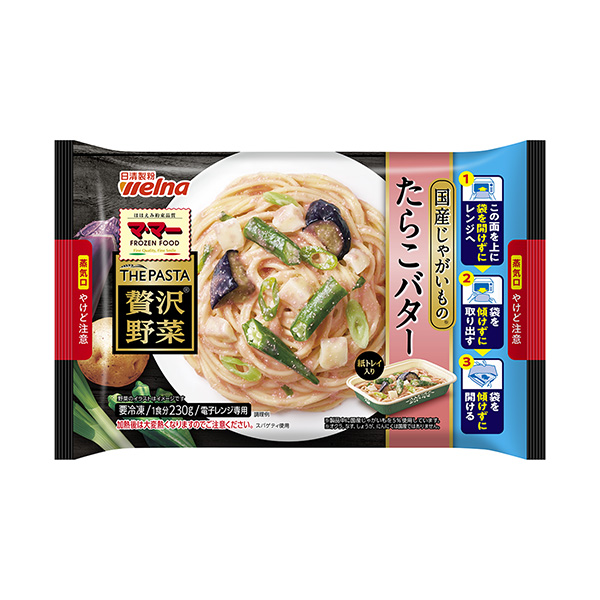包裝設(shè)計(jì)欣賞媽媽THE PASTA奢侈蔬菜＜國(guó)產(chǎn)土豆章魚(yú)黃油＞ (日清制粉維爾納) (圖1)