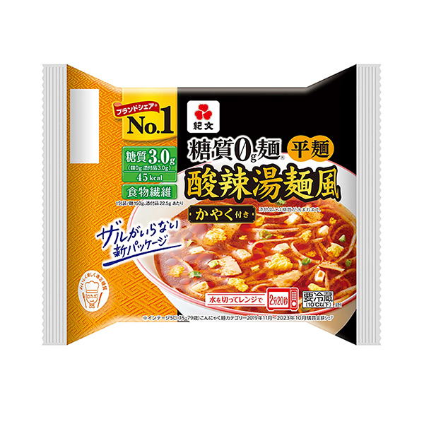 包裝設(shè)計(jì)欣賞糖質(zhì)0g面＜酸辣湯面風(fēng)＞ (紀(jì)文食品) (圖1)